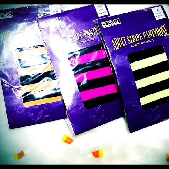 Halloween Stockings~ Costume Accents Neon Colors & Black : Happy Halloween - Picture 9 of 16